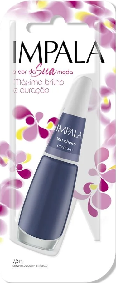 Esmalte Cremoso Impala A Cor da Sua Moda Teu Cheiro 7,5ml Blister - (6 unidades)