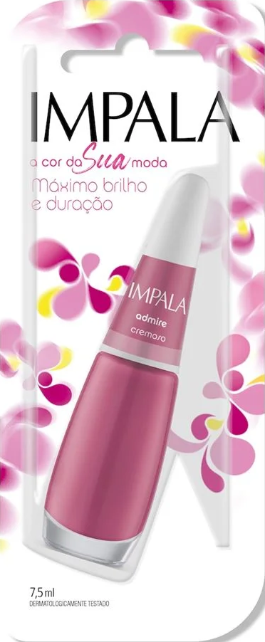 Esmalte Cremoso Impala A Cor da Sua Moda Admire 7,5ml Blister - (6 unidades)