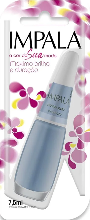 Esmalte Cremoso Impala A Cor da Sua Moda Novos Ares 7,5ml Blister - (6 unidades)