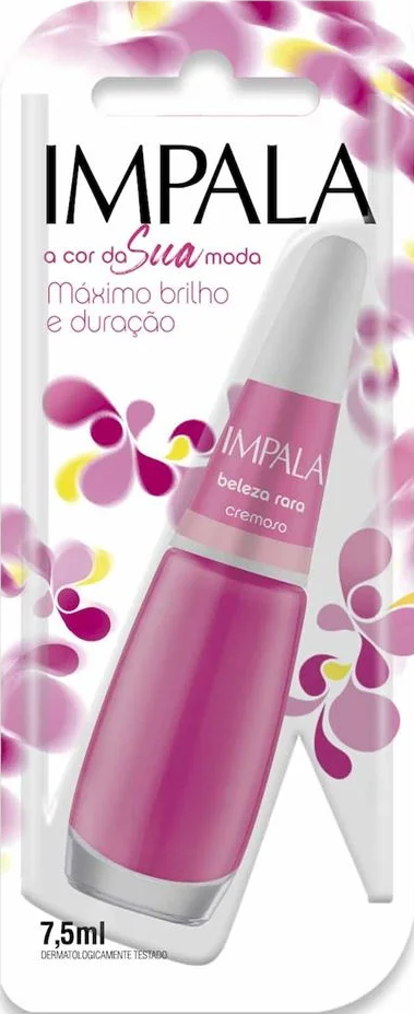 Esmalte Cremoso Impala A Cor da Sua Moda Beleza Rara 7,5ml Blister - (6 unidades)