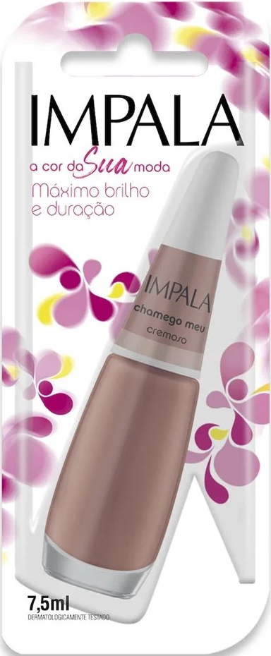 Esmalte Cremoso Impala A Cor da Sua Moda Chamego Meu 7,5ml Blister - (6 unidades)