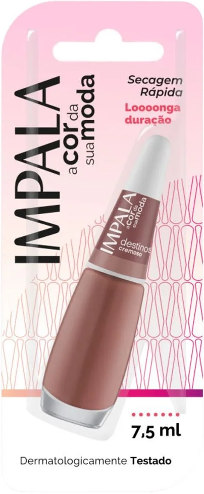 Esmalte Cremoso Impala A Cor da Sua Moda Destinos 7,5ml Blister - (6 unidades)