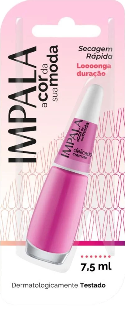 Esmalte Cremoso Impala A Cor da Sua Moda Delicado 7,5ml Blister - (6 unidades)