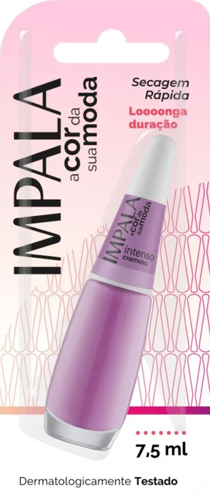 Esmalte Cremoso Impala A Cor da Sua Moda Intenso 7,5ml Blister - (6 unidades)