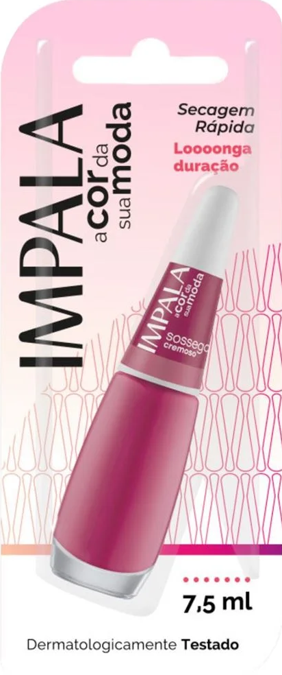 Esmalte Cremoso Impala A Cor da Sua Moda Sossego 7,5ml Blister - (6 unidades)