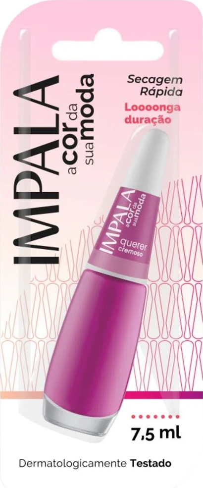 Esmalte Cremoso Impala A Cor da Sua Moda Querer 7,5ml Blister - (6 unidades)
