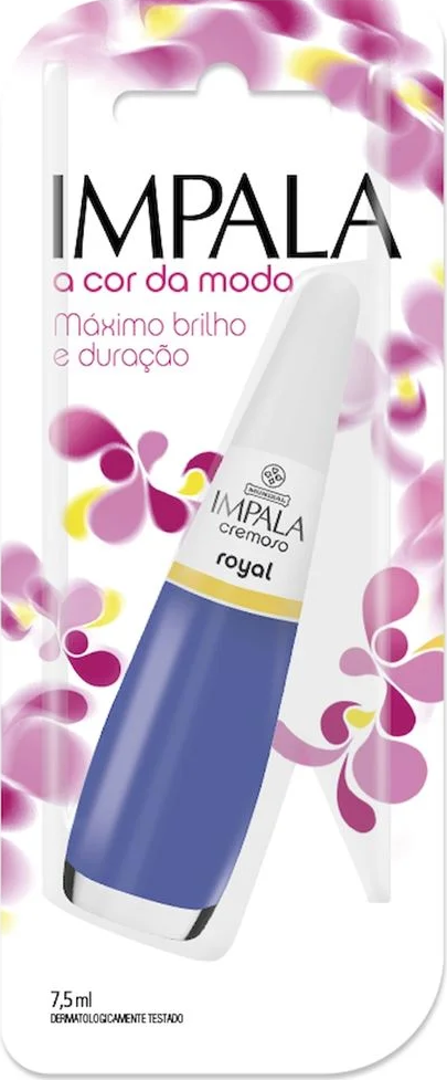 Esmalte Cremoso Impala A Cor da Sua Moda Royal 7,5ml Blister - (6 unidades)