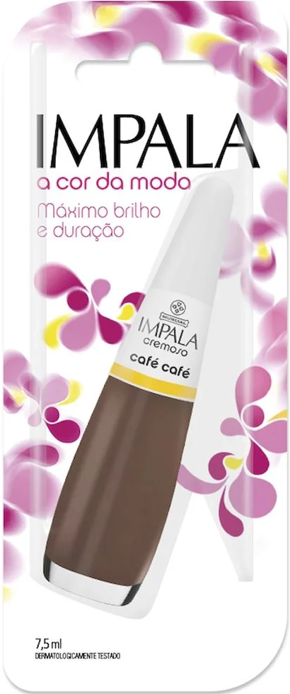 Esmalte Cremoso Impala A Cor da Sua Moda Café Café 7,5ml Blister - (6 unidades)