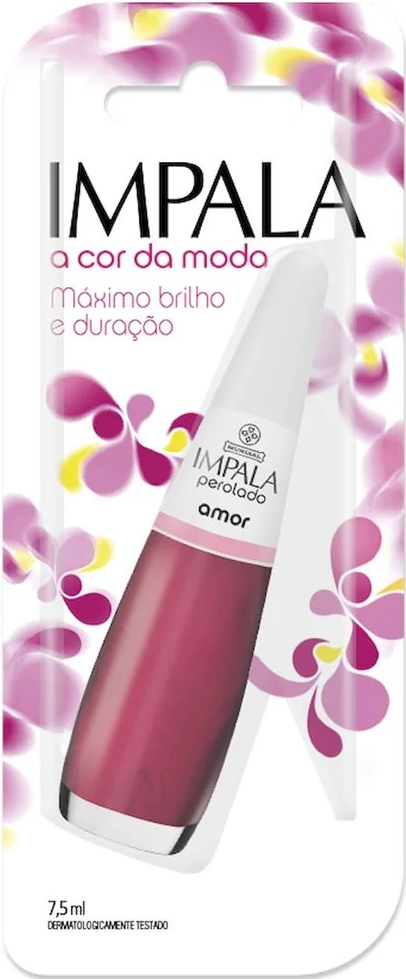 Esmalte Perolado Impala A Cor da Sua Moda Amor 7,5ml Blister - (6 unidades)