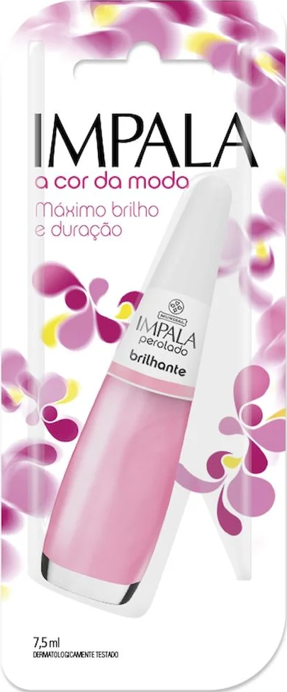 Esmalte Perolado Impala A Cor da Sua Moda Brilhante 7,5ml Blister - (6 unidades)