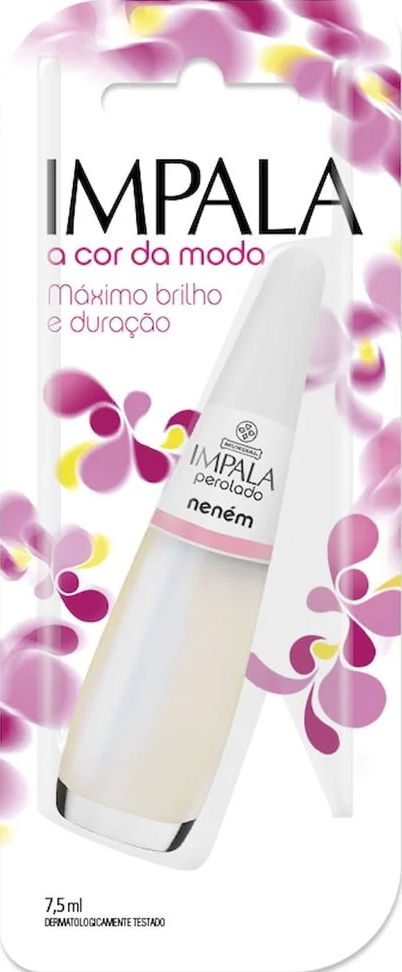 Esmalte Perolado Impala A Cor da Sua Moda Neném 7,5ml Blister - (6 unidades)
