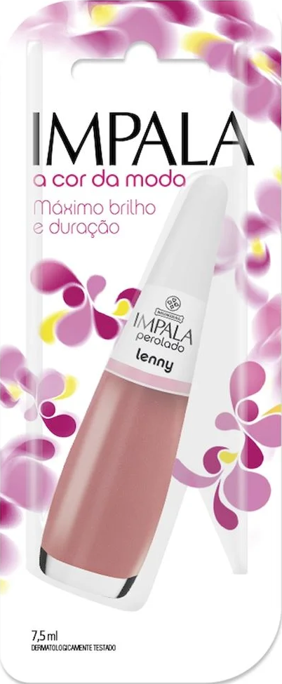 Esmalte Perolado Impala A Cor da Sua Moda Lenny 7,5ml Blister - (6 unidades)