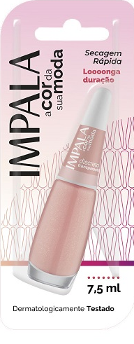 Esmalte Transparente Impala A Cor da Sua Moda Discreto 7,5ml Blister - (6 unidades)