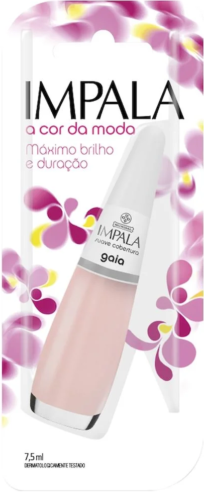 Esmalte Impala A Cor da Sua Moda Gaia Suave Cobertura 7,5ml Blister - (6 unidades)