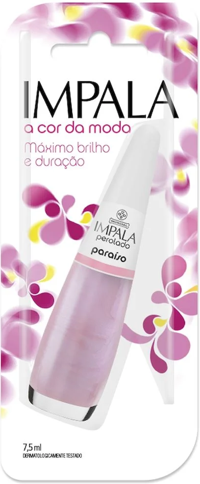 Esmalte Perolado Impala A Cor da Sua Moda Paraíso 7,5ml Blister - (6 unidades)