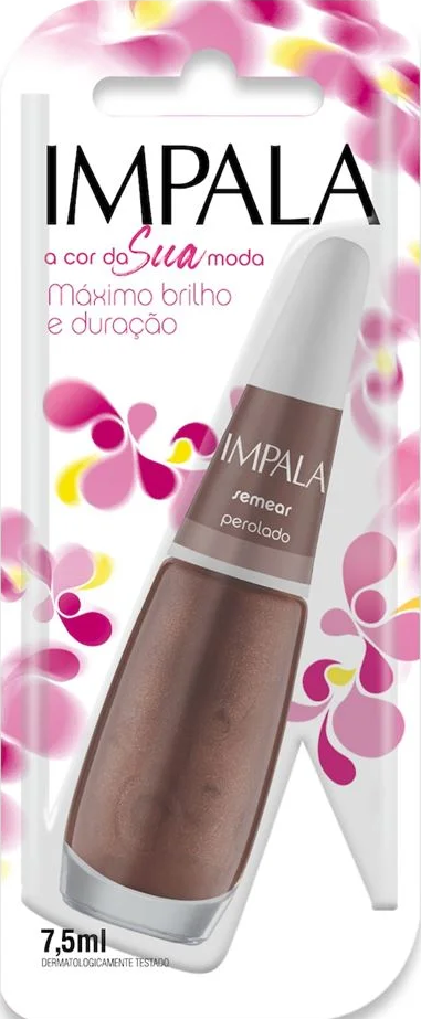 Esmalte Perolado Impala A Cor da Sua Moda Semear 7,5ml Blister - (6 unidades)