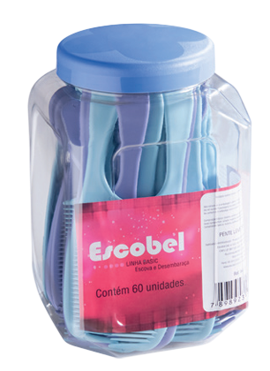 Pente Leve Tradicional Escobel com 60 Unidades