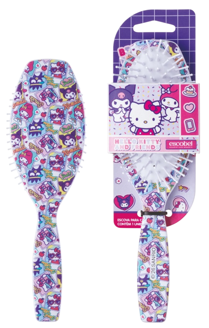 Escova Oval Escobel Hello Kitty Nossa Turma