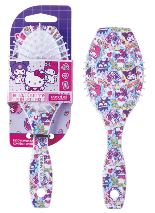 Escoval Oval Escobel Hello Kitty Nossa Turma Pequena