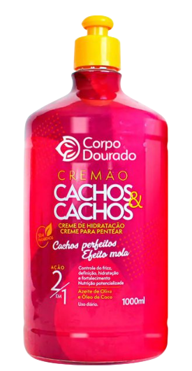 Creme 2 em 1 Corpo Dourado Cachos&Cachos 1L