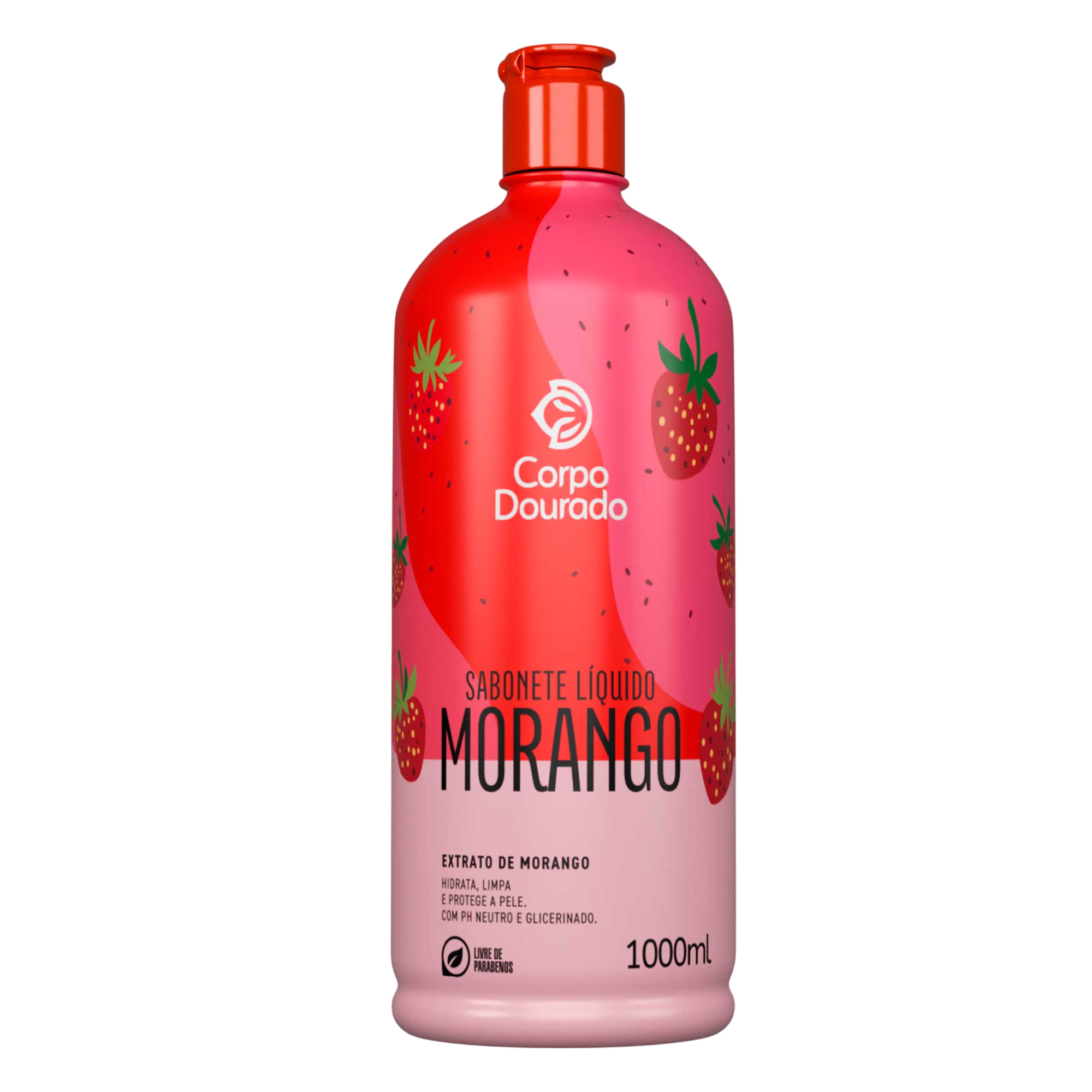Sabonete Líquido Corpo Dourado Morango 1L