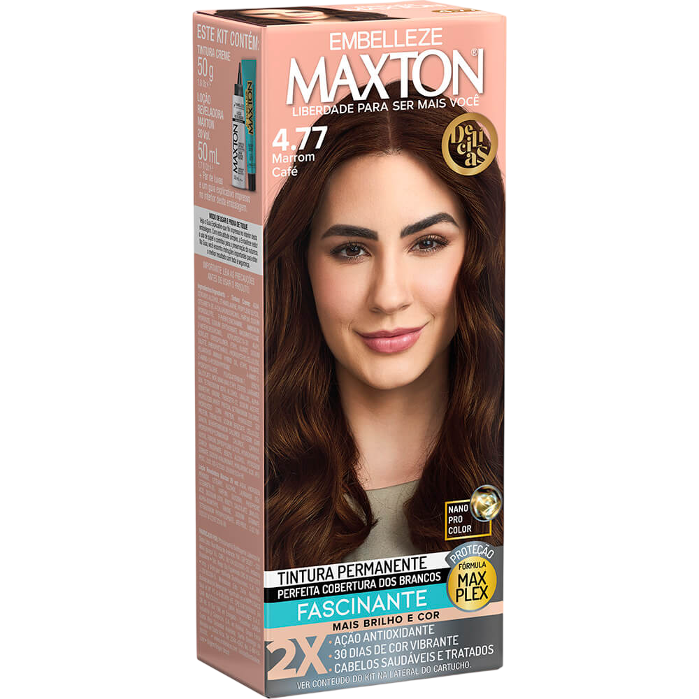 Tintura Maxton Delícias Marrom Café 4.77
