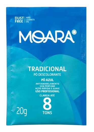 Pó Descolorante Moara Tradicional 20g com 12 Unidades
