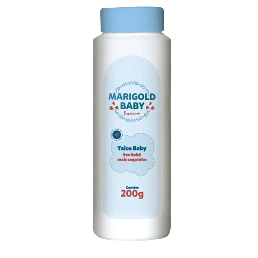 Talco Infantil Marigold Baby Azul 200g