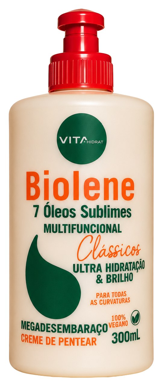 Creme para Pentear Biolene Vitahidrat 7 Óleos Sublimes 300ml
