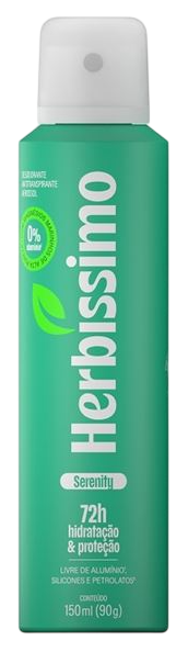 Desodorante Aerossol Herbíssimo Serenity Zero Alumínio 150ml