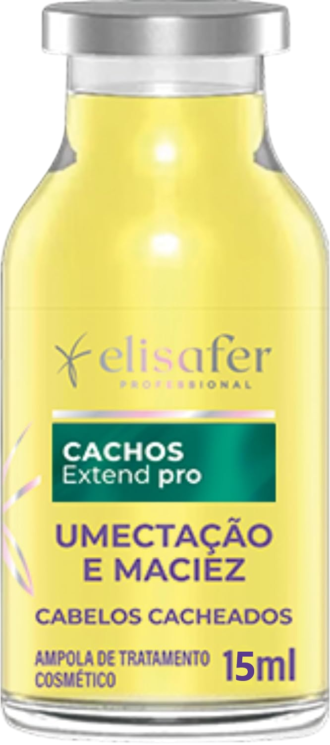 Ampola Elisafer Cachos Extend Pro 15ml - Display com 12 Unidades