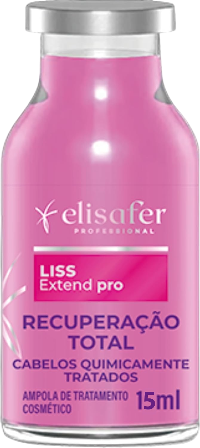 Ampola Elisafer Liss Extend Pro 15ml - Display com 12 Unidades