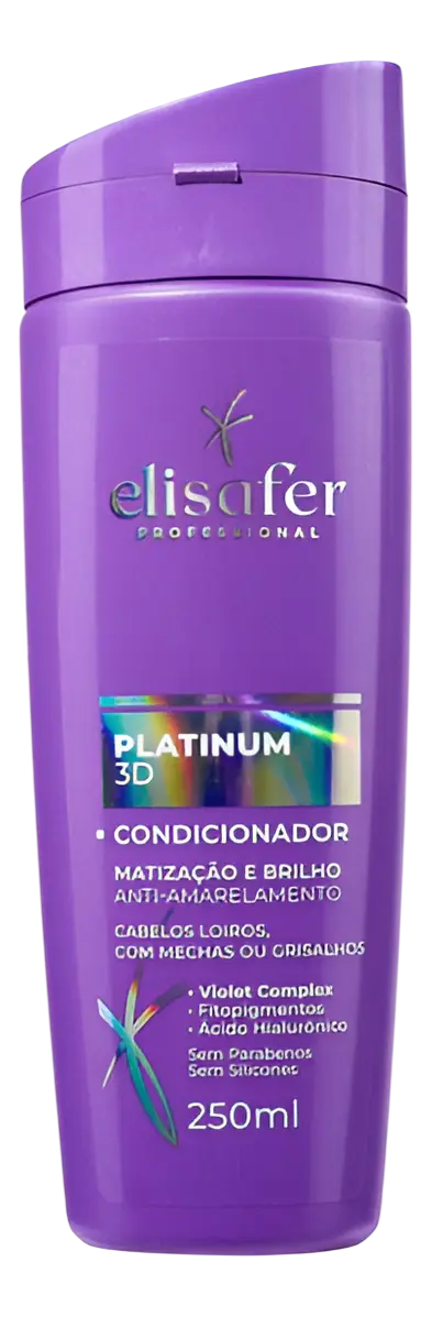 Condicionador Elisafer Platinum 3D 250ml