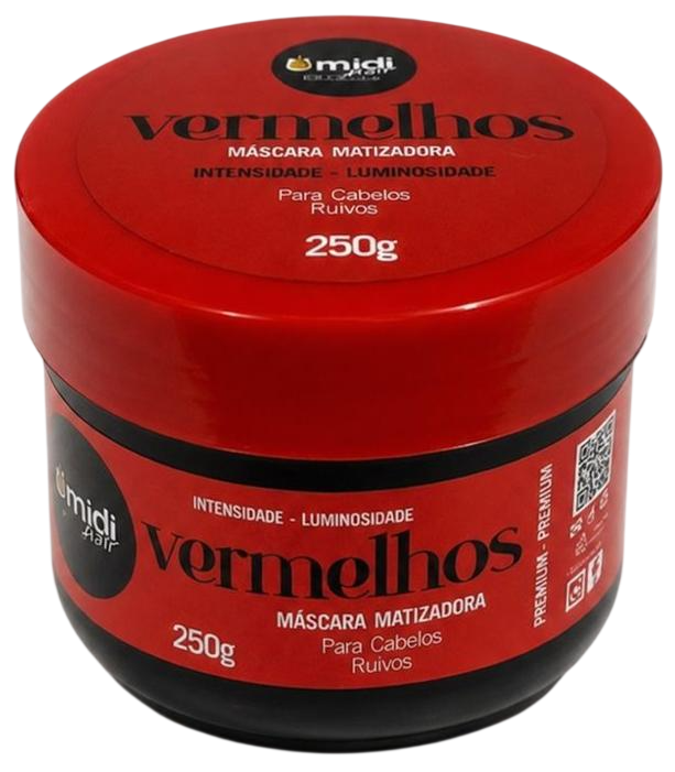 Máscara Matizadora Umidi Hair Vermelha 250g