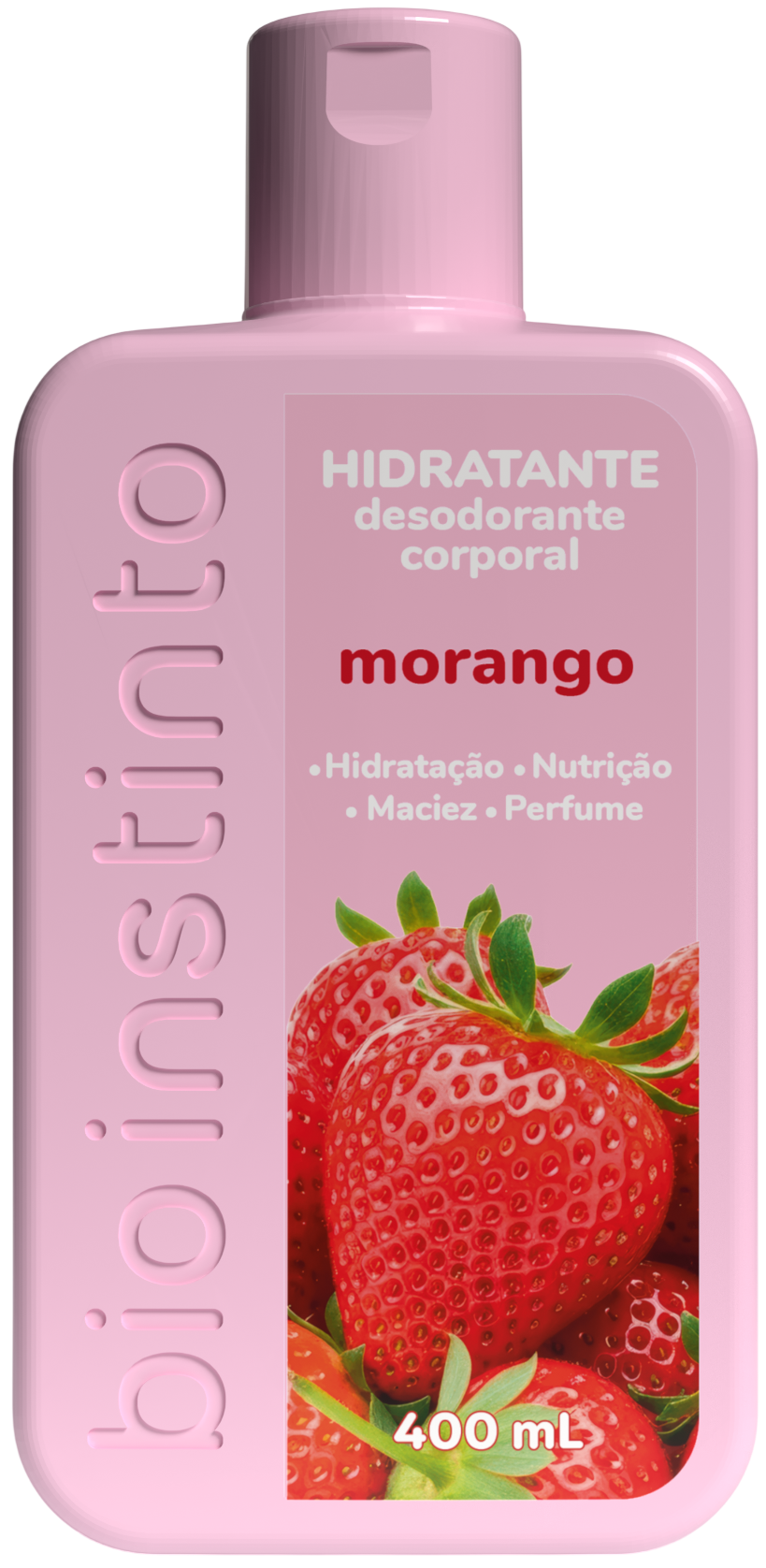 Hidratante Corporal Bio Instinto Morango 400ml