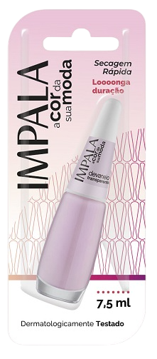 Esmalte Transparente Impala A Cor da Sua Moda Devaneio 7,5ml Blister - (6 Unidades)