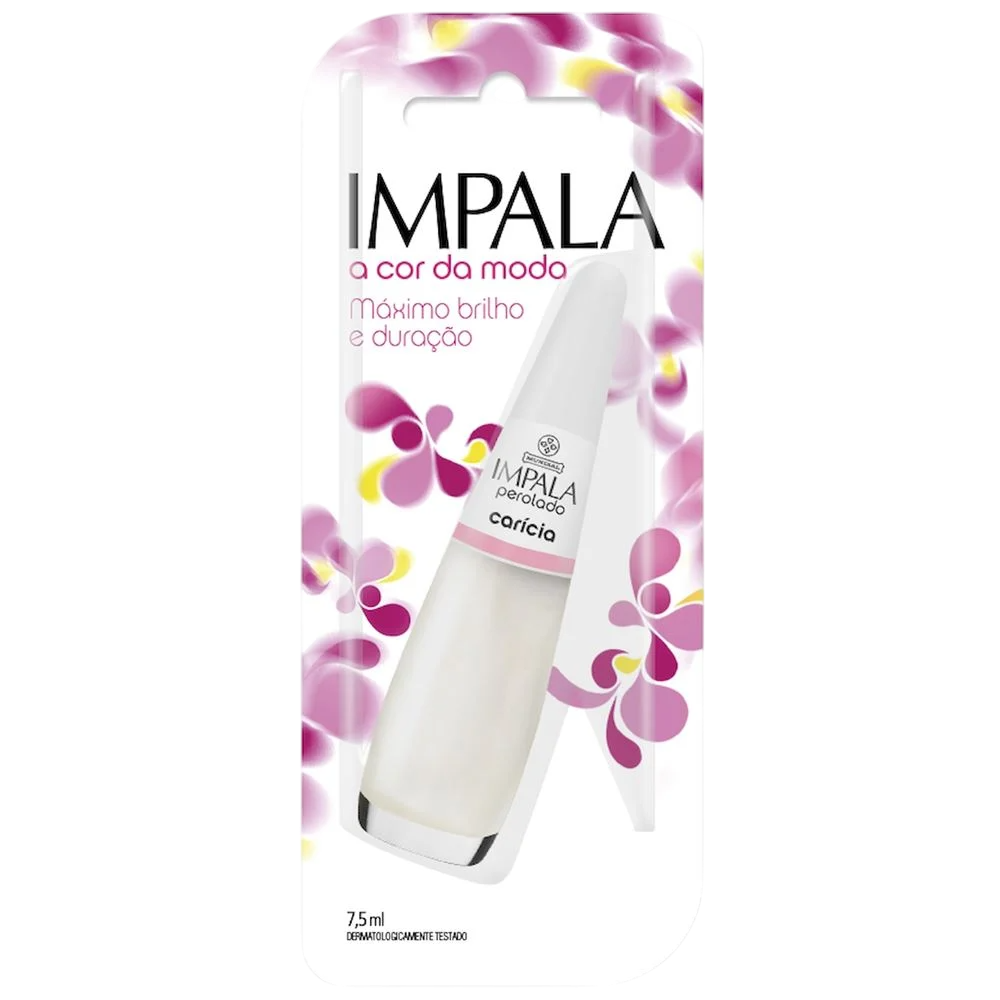 Esmalte Perolado Impala A cor da Sua Moda Carícia 7,5ml Blister - (6 Unidades)