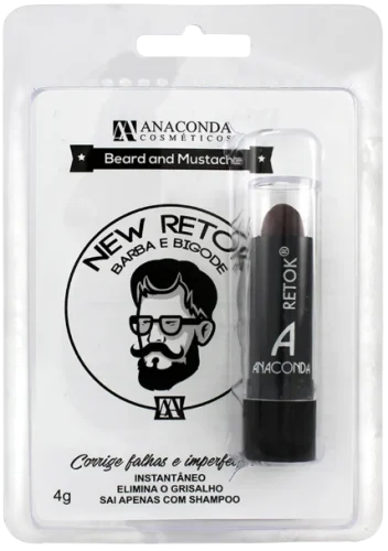 New Retok Barba e Bigode Anaconda Castanho 3g