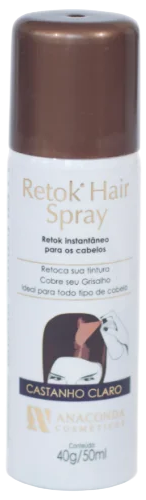 Spray Retok Hair Anaconda Castanho Escuro 55ml