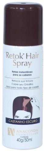Spray Retok Hair Anaconda Castanho Escuro 50ml