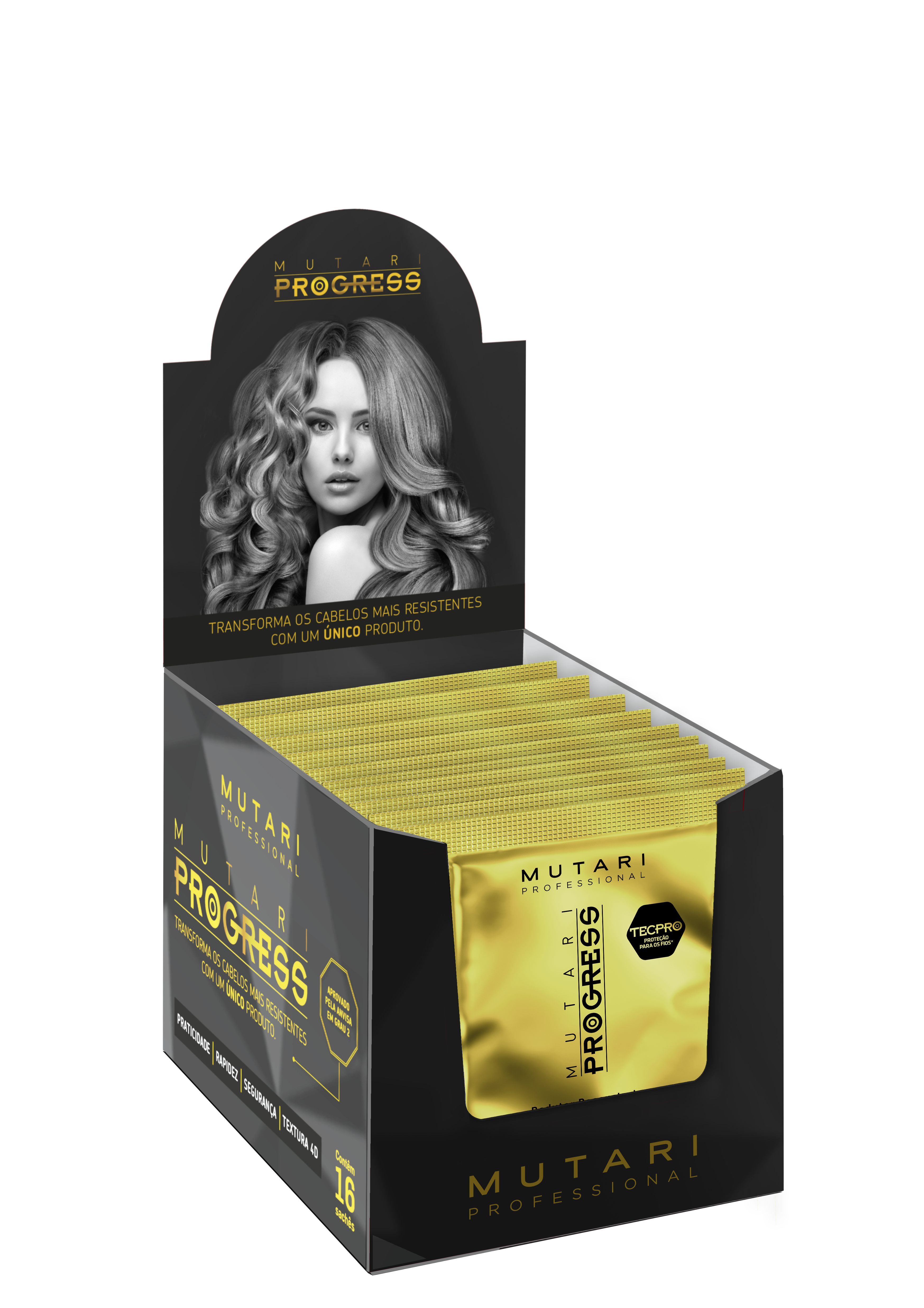 Sachê Reduto Reconstrutor Mutari Progress 60ml - Com 16 Unidades