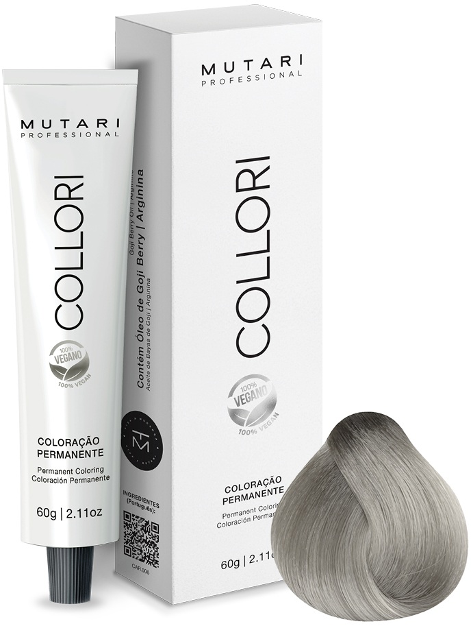 Coloração Mutari Collori 12.11 Ultra Clareador Cinza Intenso 60g