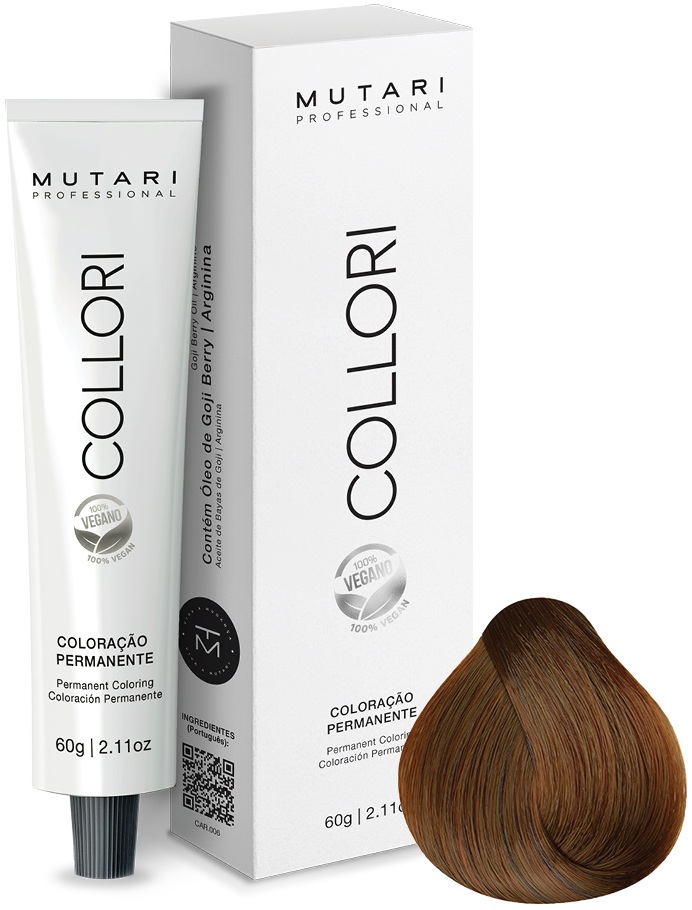 Coloração Mutari Collori 7.4 Louro Médio Cobre 60g