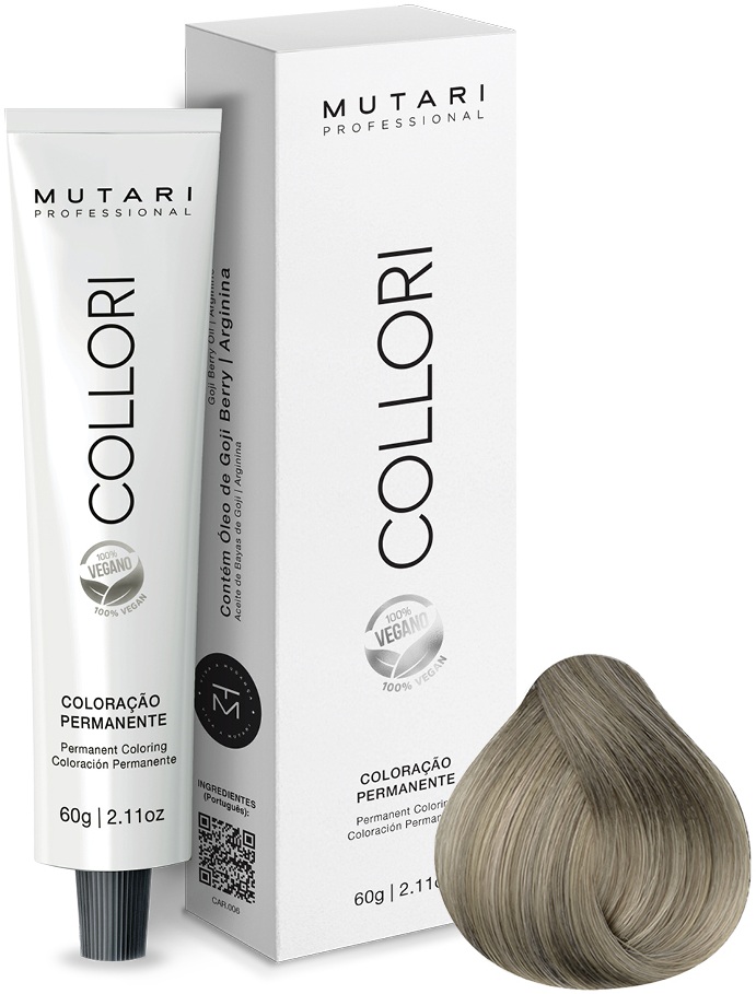 Coloração Mutari Collori 9.1 Louro Muito Claro Cinza 60g