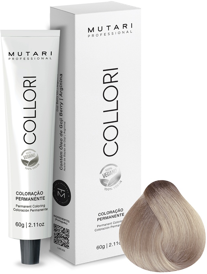 Coloração Mutari Collori 10.2 Louro Claríssimo Irisado 60g