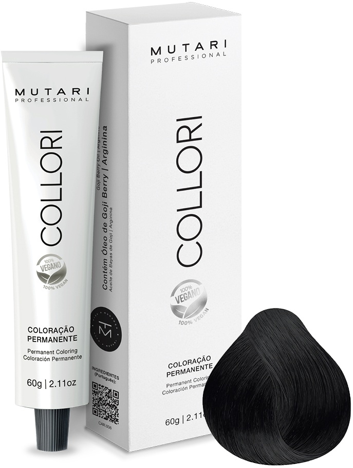 Coloração Mutari Collori 1.0 Preto 60g