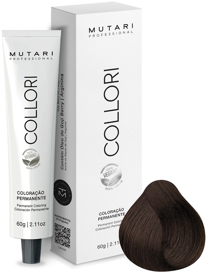 Coloração Mutari Collori 5.7 Castanho Claro Marrom 60g