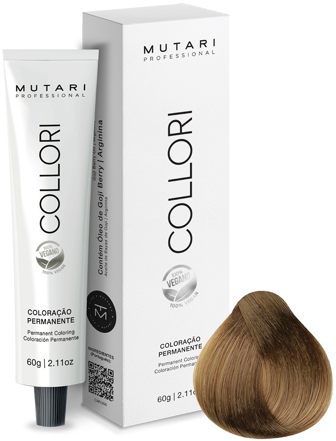 Coloração Mutari Collori 7.3 Louro Médio Dourado 60g