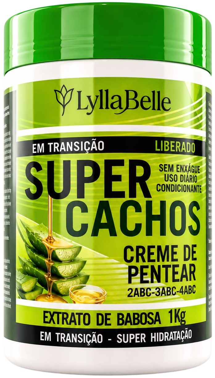 Creme de Pentear Lylla Belle Super Cachos em Transição 1kg