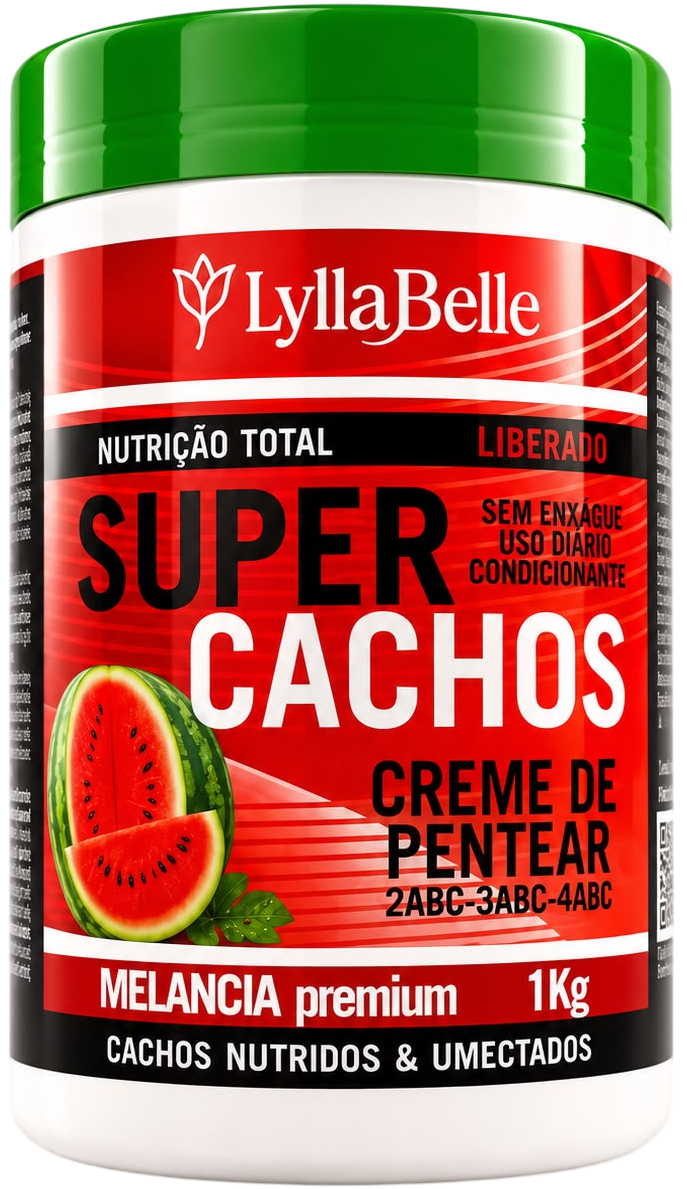 Creme de Pentear Lylla Belle Super Cachos Nutrição Total 1kg